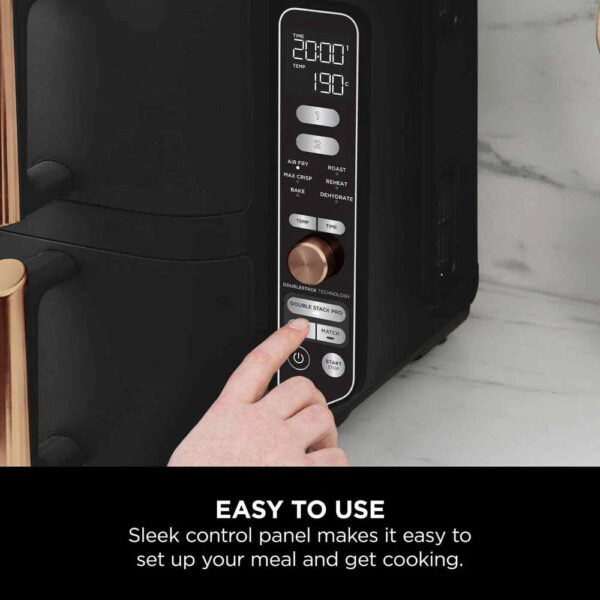 Ninja Double Stack XL Air Fryer - [SL400UK] Dual Zone, Copper - Image 2