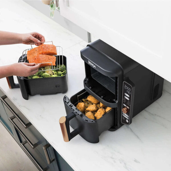 Ninja Double Stack XL Air Fryer - [SL400UK] Dual Zone, Copper - Image 7